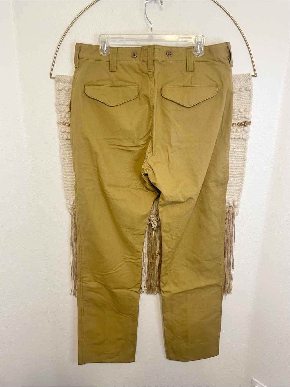 Filson Dark Tan Trousers With Leather Suspenders 38 - Picture 5 of 9